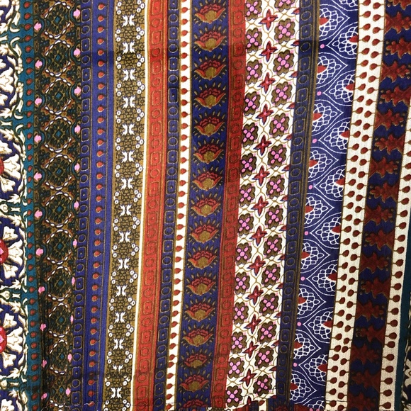 NWT En/Kay by Navleen Print Wrap Dress Large Sleeveless Maxi - Picture 7 of 8